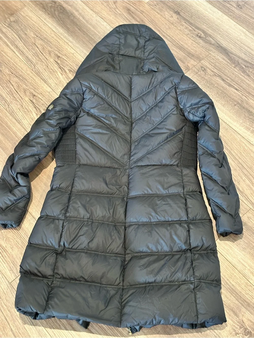 Michael Kors Packable Quilted Nylon Puffer Coat - Black Size M